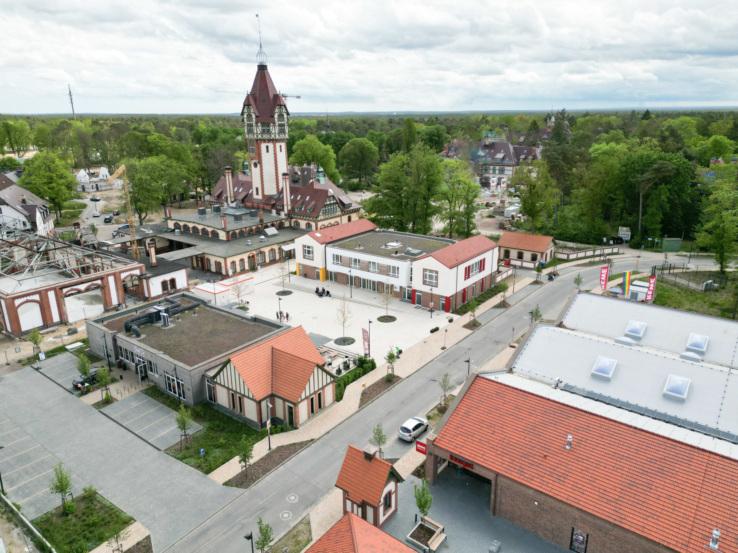 Das Ortszentrum im Quartier Beelitz-Heilstätten © VERIMAG