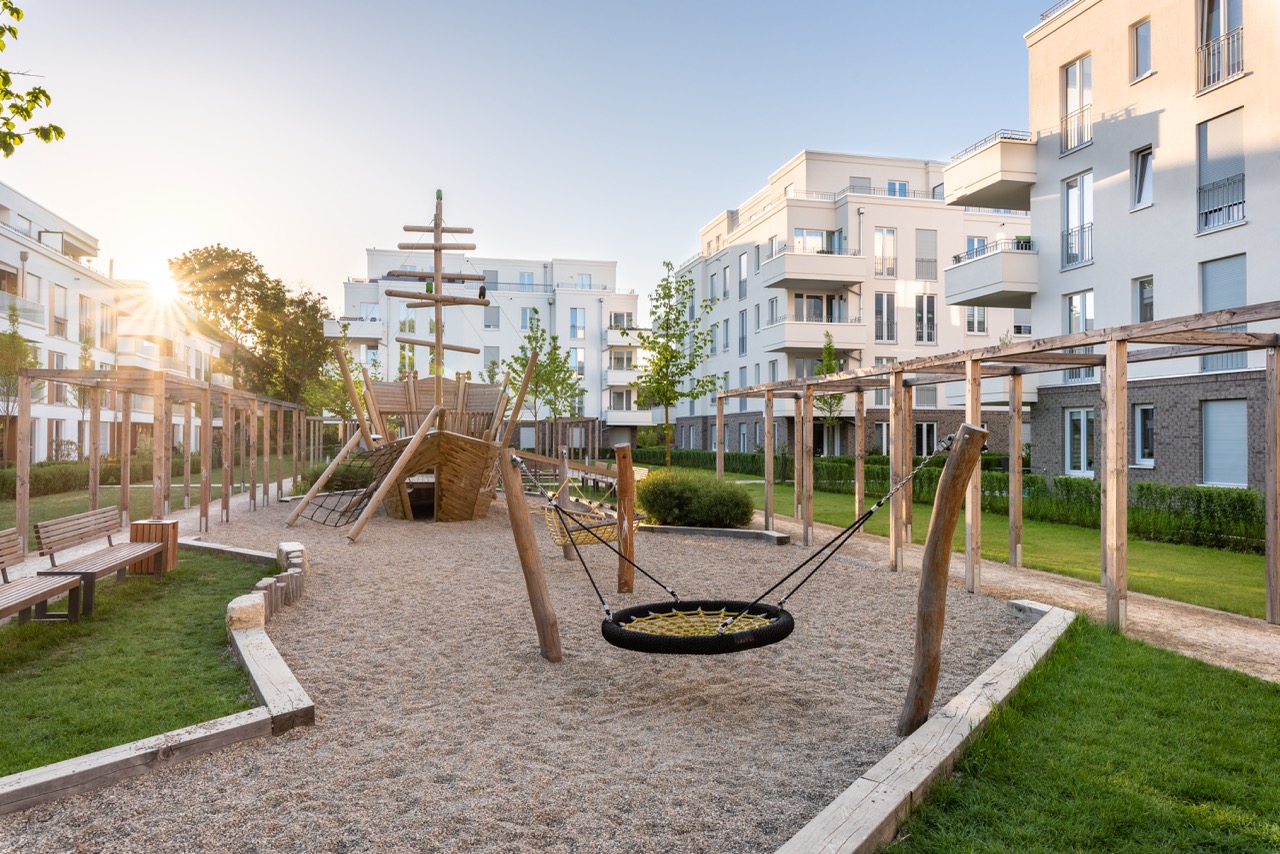 Die „Villen am Filmpark“ waren das erste KWD-Projekt in der Medienstadt Babelsberg. Erbaut wurden sie zwischen September 2015 und März 2017. Bild: © Andreas Schwarz